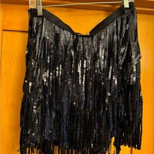 Sequin Black Skirt